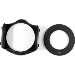 3-Slot Filter Holder + 55mm Aluminum Adapter Ring for Cokin P Series DSLR
