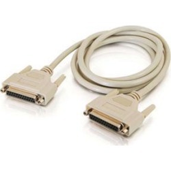 C2G 02647 DB25 F/F Serial RS232 Extension Cable, Beige (15 Feet, 4.57 Meters)