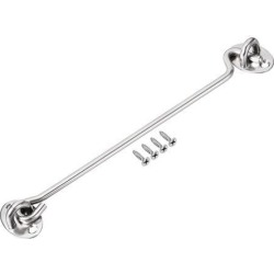 10' Cabin Hook Eye Latch Gate Door Swivel Window Door Hook Stainless Steel with Mounting Screws 1pcs