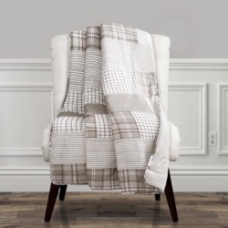 Lush Decor Greenville Throw, 60' x 50', Taupe
