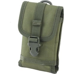 Mobile Phone Release Button Design Mini Package Pocket Cellphone Bag Army Green