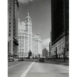 Posterazzi SAL25545089 USA Illinois Chicago Buildings Along Street Poster Print - 18 x 24 in.