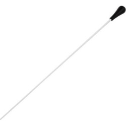New Black ABS Handle Musical Music Conductor Baton Gift White 15inch Long