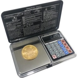 OPTIMA HOME SCALES ATOM POCKET WEIGH SCALE BLACK / SILVER