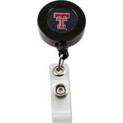 NCAA Texas Tech Raiders Team Logo Retractable Badge Reel Id Ticket Clip Holder