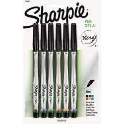 SANFORD 1751690 Sharpie Standard Marker Pen - Fine Point - 6 Color Set