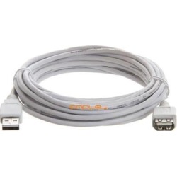 Cmple - USB 2.0 Extension Cable A Male To A Female Extension Cable - 15 Feet White