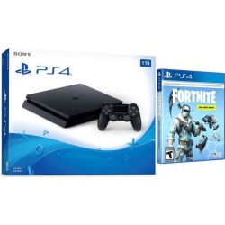 Playstation Battle Royale Fortnite Deep Freeze Starter Bundle: 1000 V-Bucks, Deep Freeze Frostbite Skin Set, Playstation 4 Slim 1TB Gaming Console -