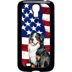USA American Flag with Bernese Mountain Dog Cell Phone Cover GALAXY S4