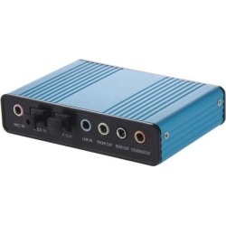 6 Channel Sound Card USB External Digital Optical SPDIF Audio for PC