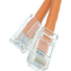 Offex Cat6 Orange Ethernet Patch Cable, Bootless, 7 foot