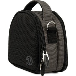 VanGoddy Steel Gray Mini Laurel Camera Case for Canon / Casio / Fujifilm / Leica / Nikon / Olympus / Panasonic / Pentax / Ricoh / Samsung / Sigma /.
