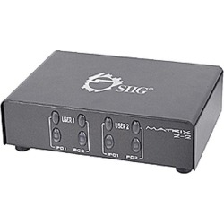 SIIG 2x2 VGA & Audio Matrix Switch CE-VG0K11-S1