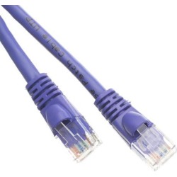 Offex Cat6 Ethernet Patch Cable, Snagless/Molded Boot, 25 foot - Purple
