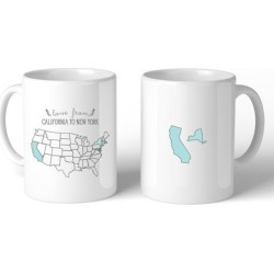 Love From States Unique Customized Coffee Mug Personalized Gifts