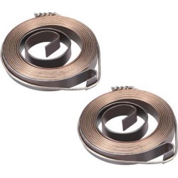 Drill Press Spring Drill Press Quill Feed Return Coil Spring Assembly Spring Steel Chemical Blackening Finish 980mm Expand Long 43x6x0.65mm 2 Pcs