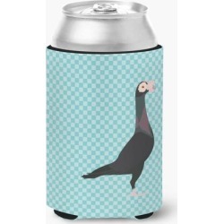 English Carrier Pigeon Blue Check Can or Bottle Hugger BB8119CC