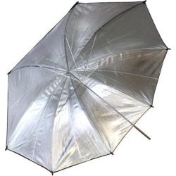 New 43' Inch 110cm Black and Silver Photo Studio Reflective Umbrella US SELLER