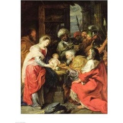 Posterazzi BALXIR24942LARGE Adoration of The Magi Poster Print by Peter Paul Rubens - 24 x 36 in. - Large
