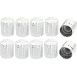 6mm Shaft Potentiometer Volume Control Cylinder Rotary Knob 10pcs