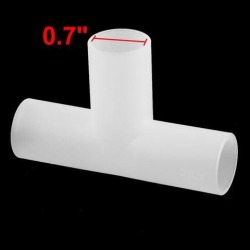 Aquarium Fish Tank PVC T Shaped 3 Way Pipe Fitting Joint Connector Adapter