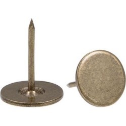 Upholstery Nails Tacks 16mmx20mm Flat Head Furniture Nails Bronze Tone 60 Pcs