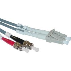 Cable Wholesale LC / ST Multimode Duplex Fiber Optic Cable 50/125 - 1 Meter (3.3ft)