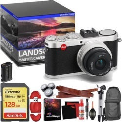 Leica X2 Digital Compact Camera With Elmarit 24mm f/2.8 ASPH Lens (Silver) - Master Landscape Photographer Kit - Memory Card - Accessories