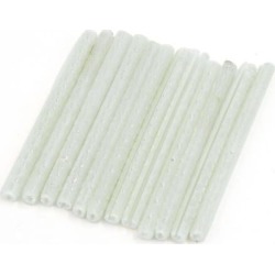 Bicycle Wheel Rim Spoke Reflective Tube Warning Strip 75mm 12pcs White