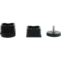 Leveling Feet 40 x 40mm Tube Insert Furniture Legs Adjustable Leveler 2 Sets