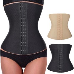 Women Waist Trainer Shaper Body Shapewear Underbust Cincher Tummy Belt XL Black
