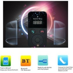 Bluetooth Car Kit MP3 Player LCD display FM transmitter USB Slot Support Car Charger Hands free Car Music Player
