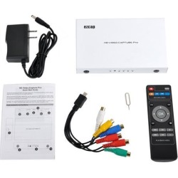 HDMI AV YPBPR Game Capture Recorder, 1080P HD Video TV Capture with Playback Function, Capture Video from WiiU Xbox 360 Xbox One PS3 PS4 directly.