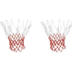 Unique Bargains 2 Pcs 15.7' Long Braided Nylon Sport Basketball Nets for Training Match