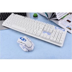 DOBACNER gaming keyboard New wireless keyboard and mouse set smart power-saving office multimedia wireless keyboard