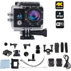 AceCam 4k Ultra HD Action Camera 16MP photos and 4k at 30fps, WiFi App Compatible with Android and Apple