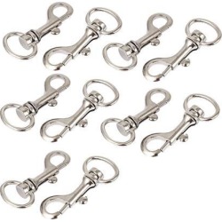 10pcs Keychain Metal Lobster Swivel Clasps Snap Clips 54mm Long