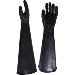 2Pcs 68cm Hand Protective Working Gloves for Sand Blasting Blast Cabinet