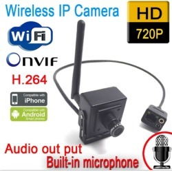 Wireless Wifi 1080P 1.0MP Security CCTV IP Camera Mini Spy P2P Onvif 3.7mm Pinhole Len surveillance system