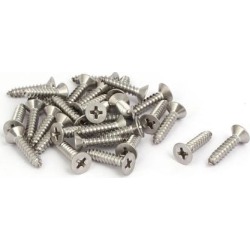 M4.2x19mm 316 Stainless Steel Flat Head Phillips Self Tapping Screw Bolt 30pcs