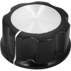 Unique Bargains Volume Control 6mm Shaft Dia Potentiometer Knobs Caps 34mm x 17mm Black