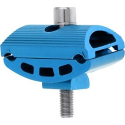 Bicycle Seat Post Clamp Bike Cycling Tube Clip Single Rod Head Parts Blue