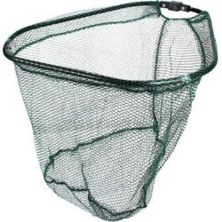 Unique Bargains 15.7 x 15.7 x 13.8 Fishing Landing Net Fish Angler Mesh for Fishermen Green
