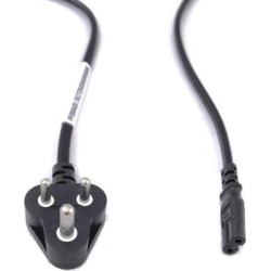 Regvolt Power Cord India IS1293 6A3 Male Plug Angled Down to IEC 60320-C7 Female 6 Feet 2.5a/250v