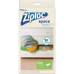 Ziploc 70011 Vacuum Seal Storage Space Bag, Clear