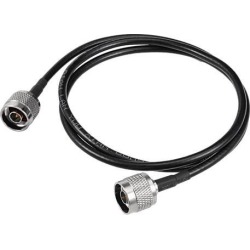 Unique Bargains 1M N-Type Male to N-Type Male Antenna RF Coaxial Extension Pigtail Cable Black