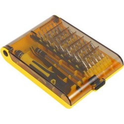 45 in 1 Professional Portable Opening Tool Compact Screwdriver Kit Set with Tweezers & Extension Shaft for Precise Repair / Maintenance Work