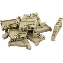 Beige EW-35 Terminal Block Ends Plate ABS Sold in Lot of 10 Pcs