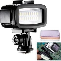 Neewer Waterproof Up to 131ft/40m Underwater 20 LED 700LM Flash Dimmable Light