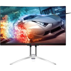 AOC AGON AG322QC4 31.5' Curved Gaming Monitor, 1800R curvature, QHD 2560x1440 VA panel, HDR400, AMD FreeSync 2, 144Hz, 4ms, Height Adjustable.